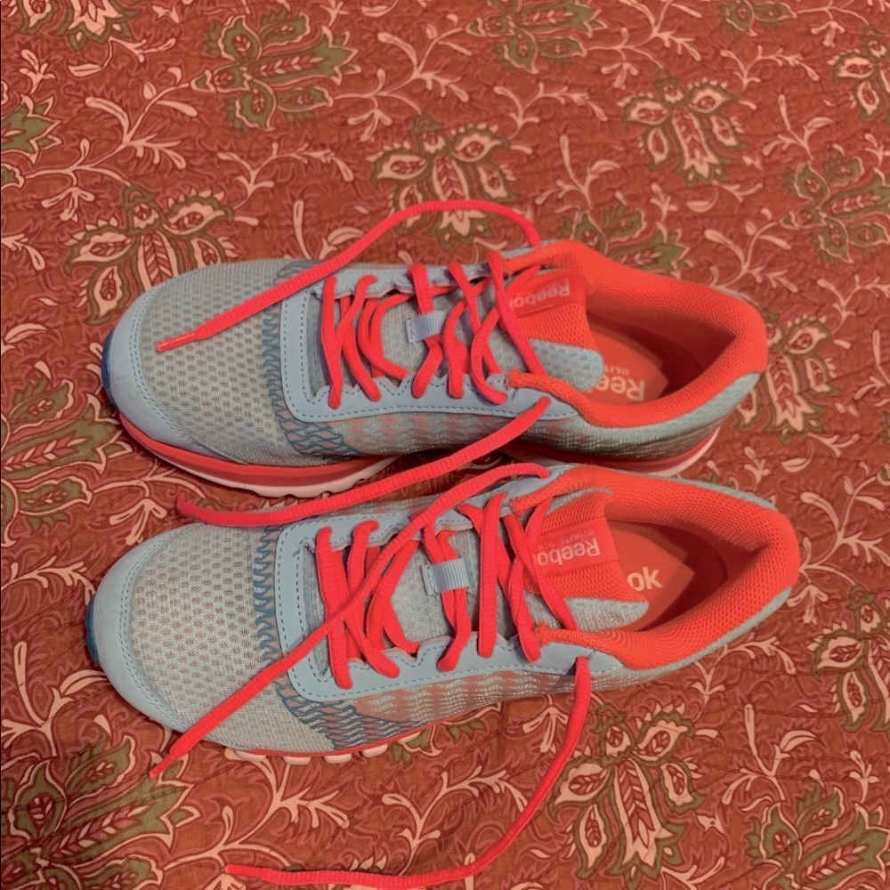 Reebok, beautiful colors tennis shoes.